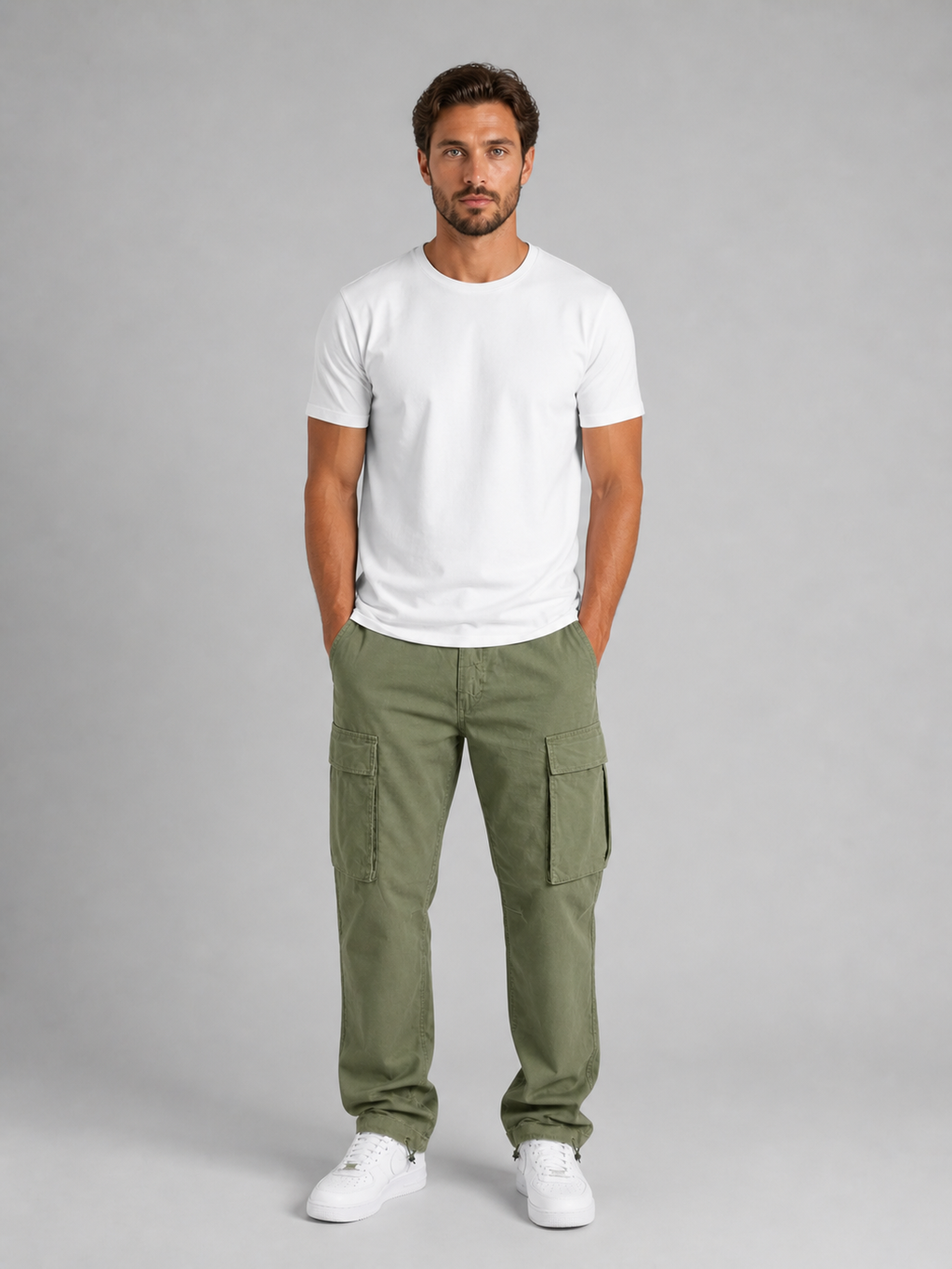 Men’s Relaxed Fit Cargo Trousers – Everyday Utility Style