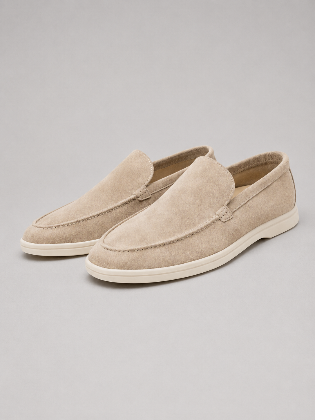 Men’s Suede-Look Slip-On Loafers – Smart Casual Comfort