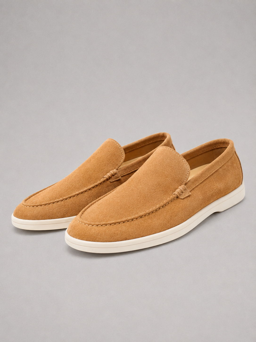 Men’s Suede-Look Slip-On Loafers – Smart Casual Comfort