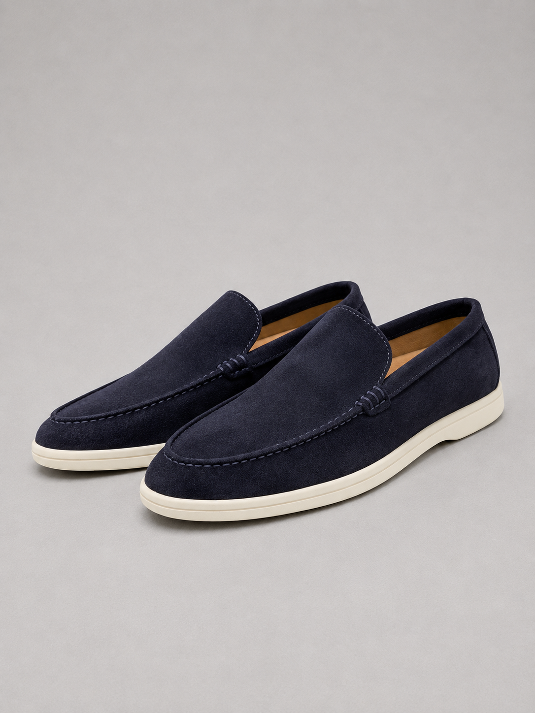 Men’s Suede-Look Slip-On Loafers – Smart Casual Comfort