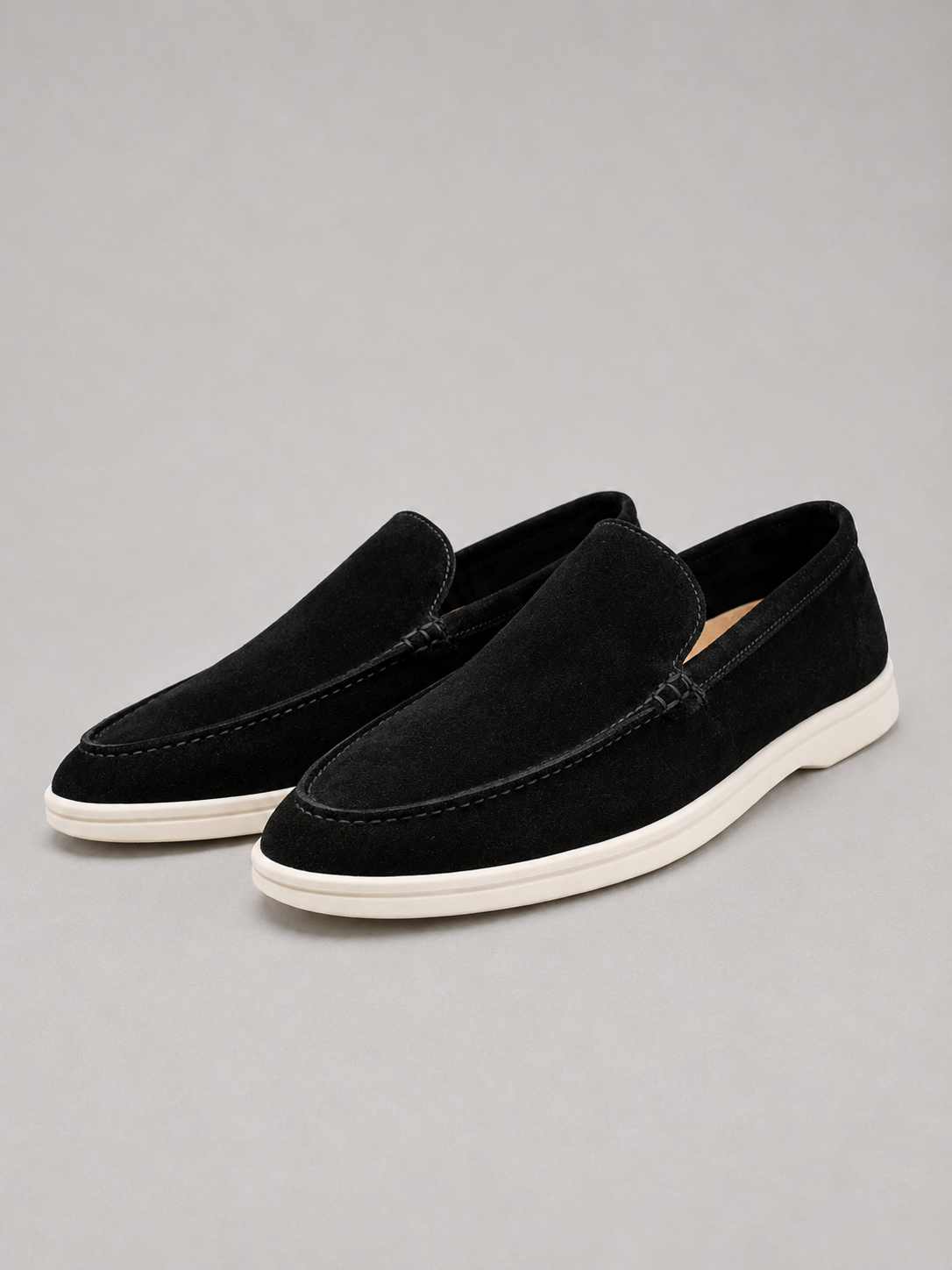 Men’s Suede-Look Slip-On Loafers – Smart Casual Comfort
