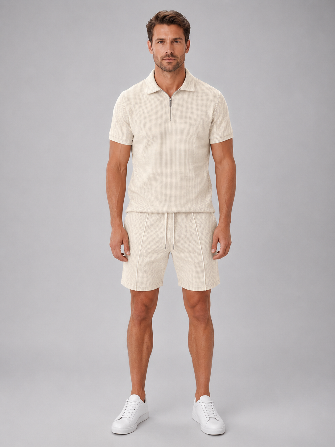 Men’s Summer Co-Ord Set – Polo & Shorts Set