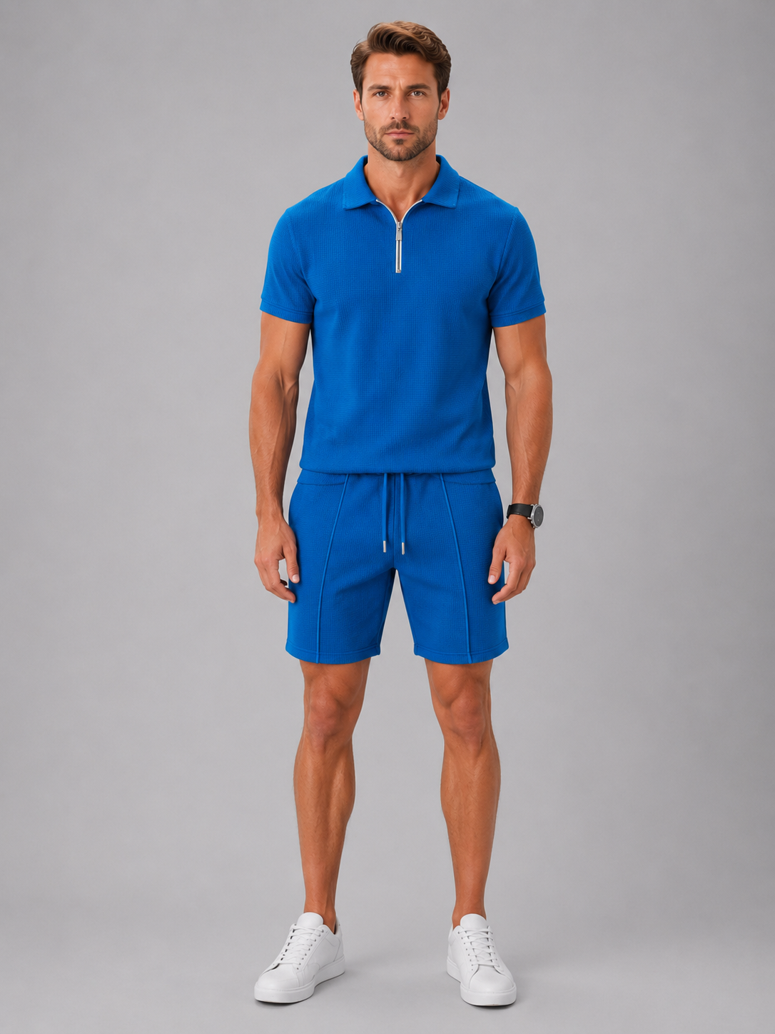 Men’s Summer Co-Ord Set – Polo & Shorts Set