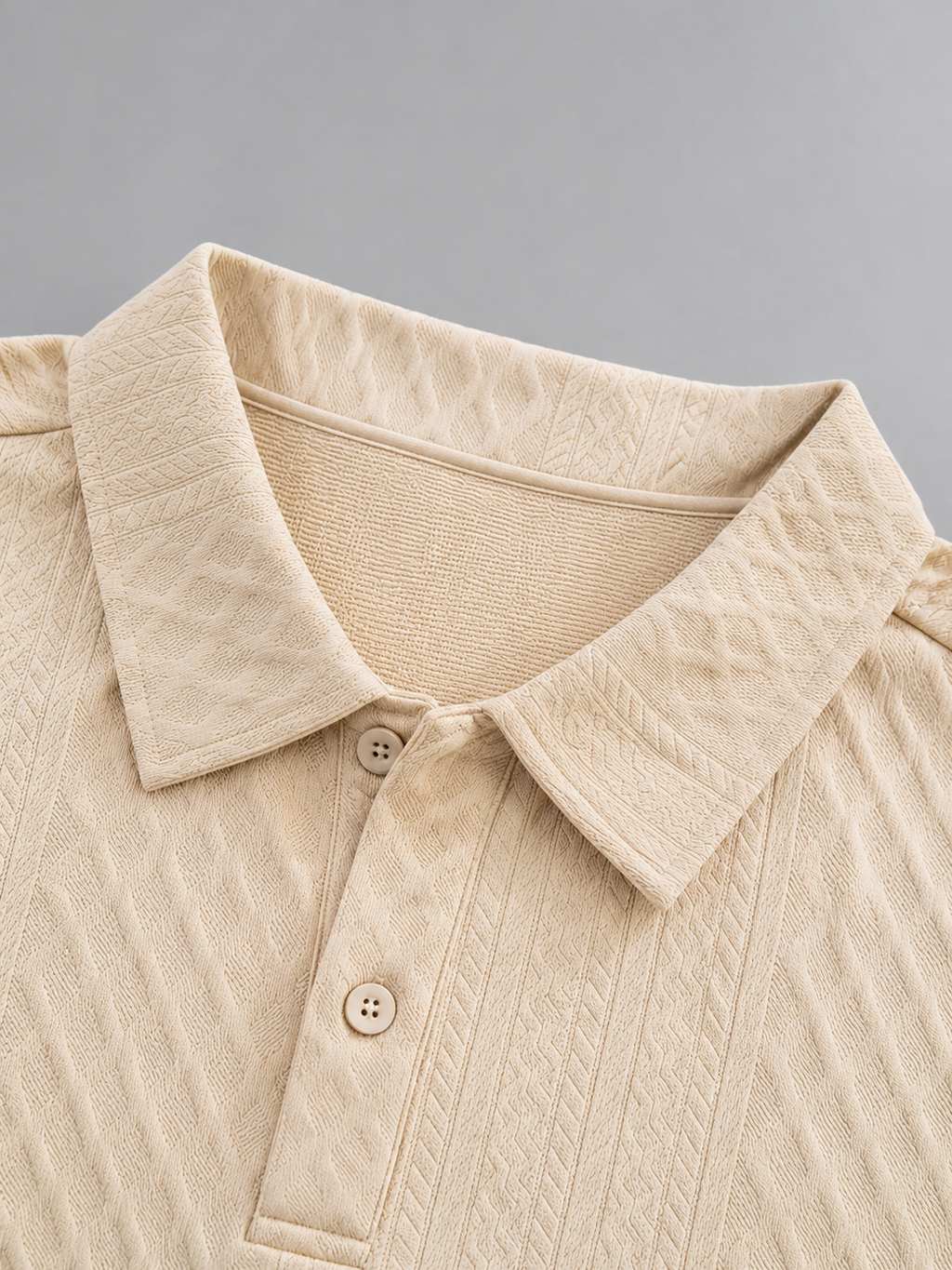 Men's Textured Polo Shirt & Shorts Set – Summer Holiday Co-Ord