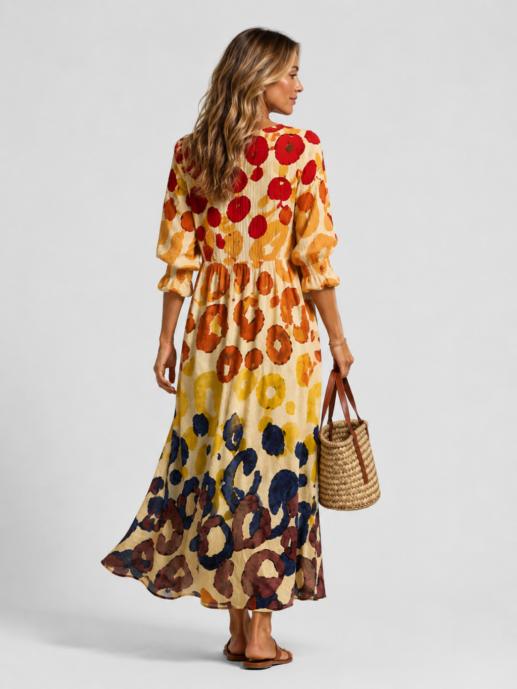 Women’s Printed Shirt Dress – Relaxed Flattering Fit