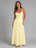 Women’s Strappy Summer Maxi Dress – Flowing Silhouette