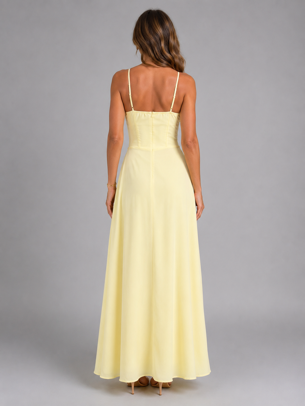 Women’s Strappy Summer Maxi Dress – Flowing Silhouette