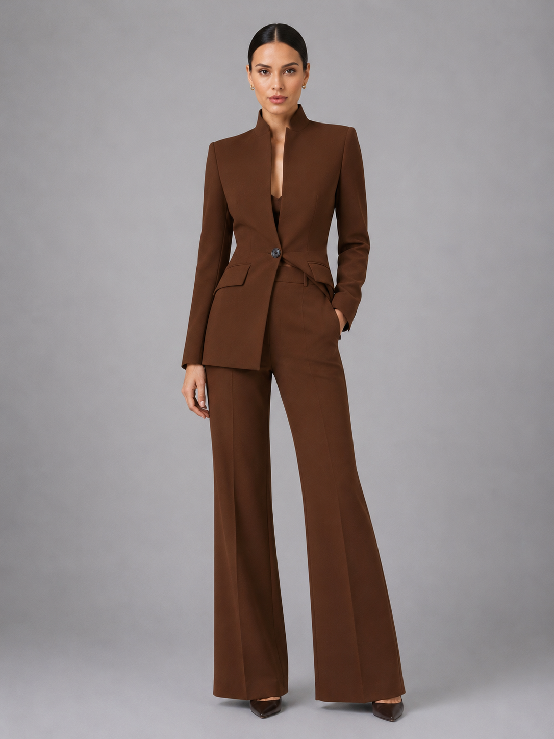 Women’s Tailored Blazer & Trouser Suit Set – Smart Formal Co-Ord
