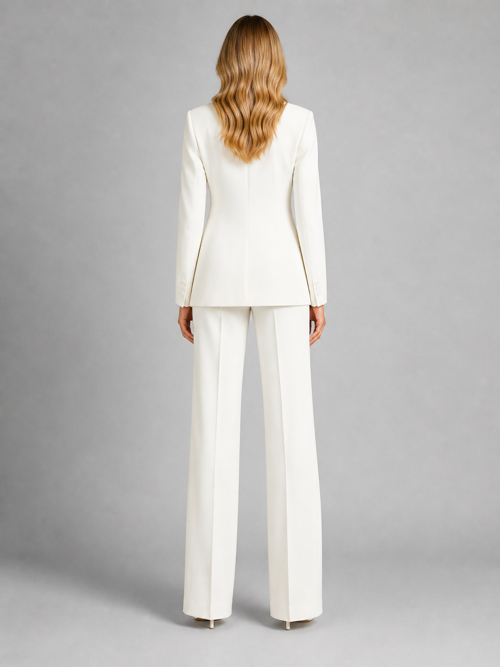 Women’s Tailored Blazer and Wide-Leg Trousers Set – Smart Occasion Style