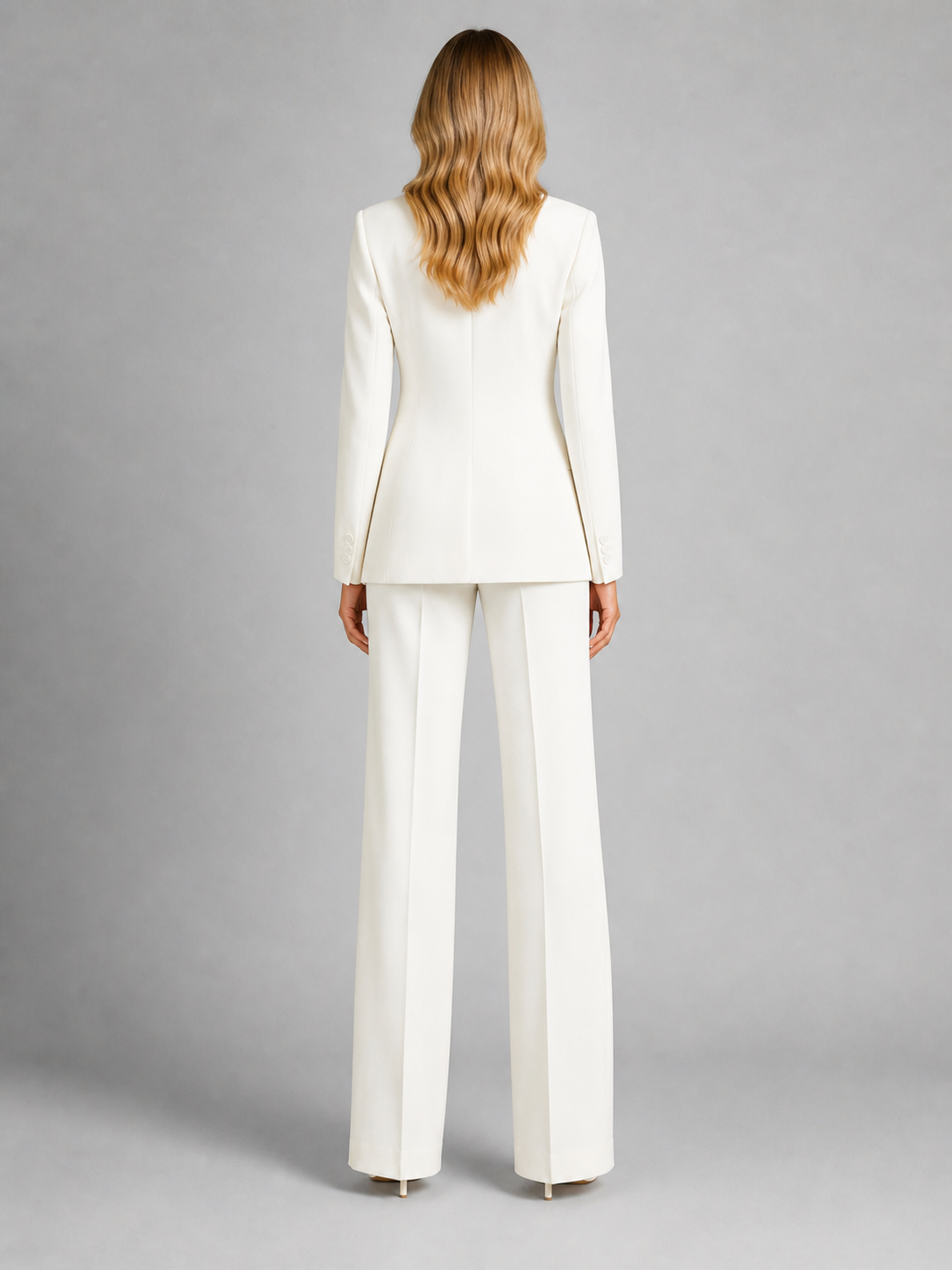 Women’s Tailored Blazer and Wide-Leg Trousers Set – Smart Occasion Style