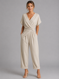 Women’s Wrap Front Co-Ord Set – Relaxed Summer Fit