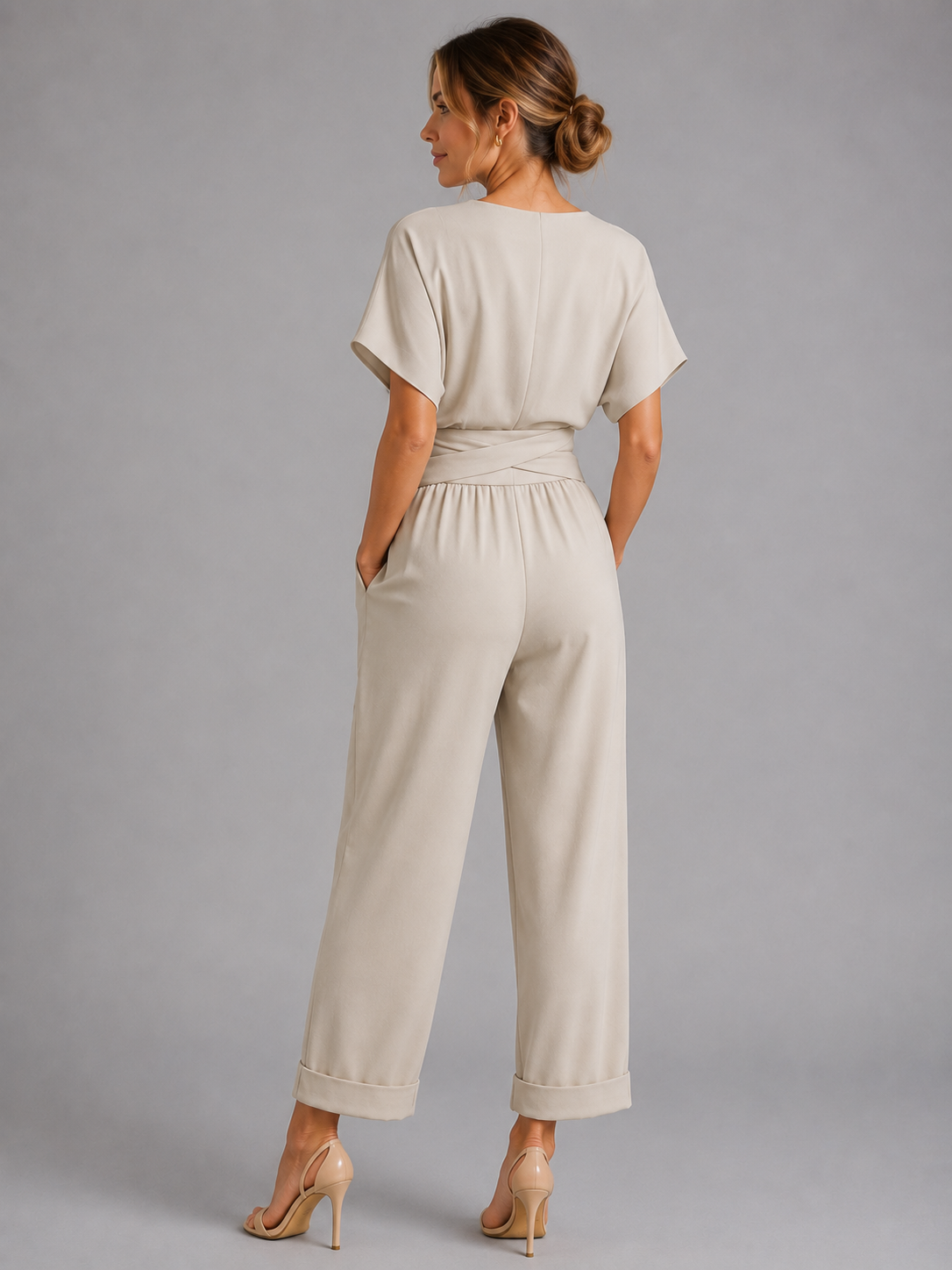 Women’s Wrap Front Co-Ord Set – Relaxed Summer Fit