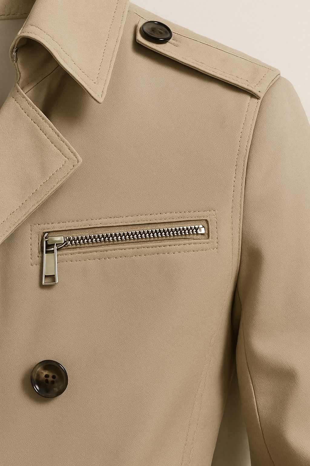 Men’s Belted Trench Coat – Classic Tailored Style